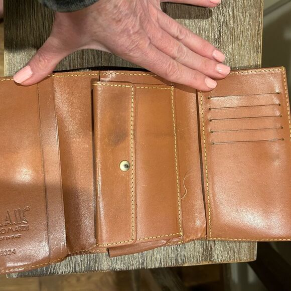 Alviero Martini 1 Classe 9324 wallet money clip geo natural large - Picture 5 of 8